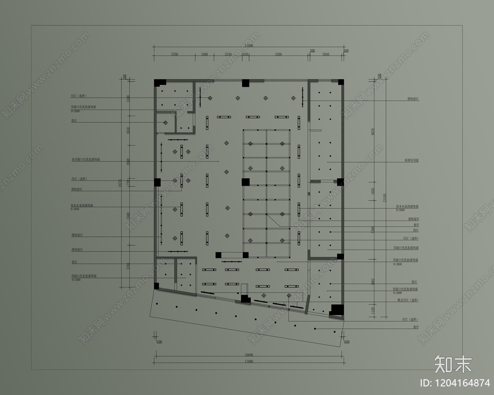 现代火锅店cad施工图下载【ID:1204164874】