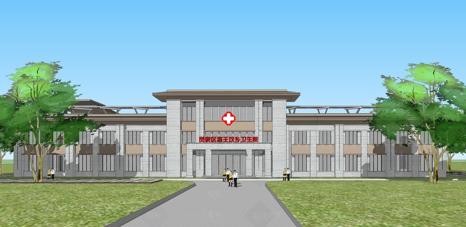 新中式其他公共建筑SU模型下载【ID:1204166107】