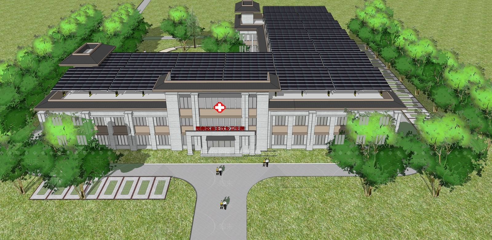 新中式其他公共建筑SU模型下载【ID:1204166107】