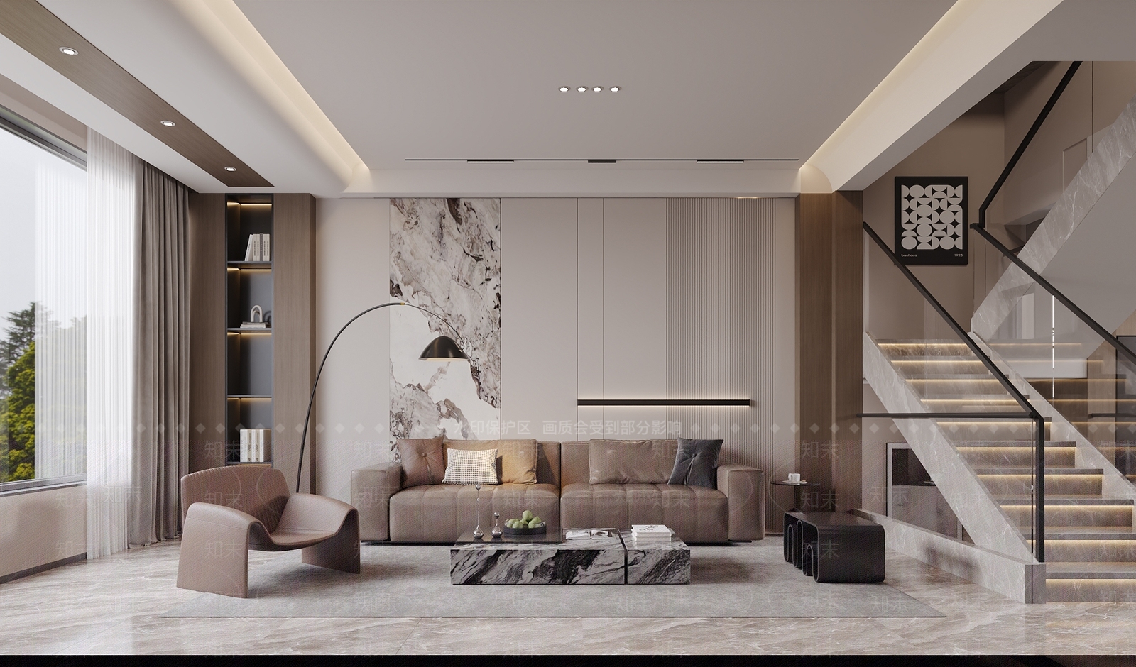 意式别墅客厅3D模型下载【ID:1204175278】