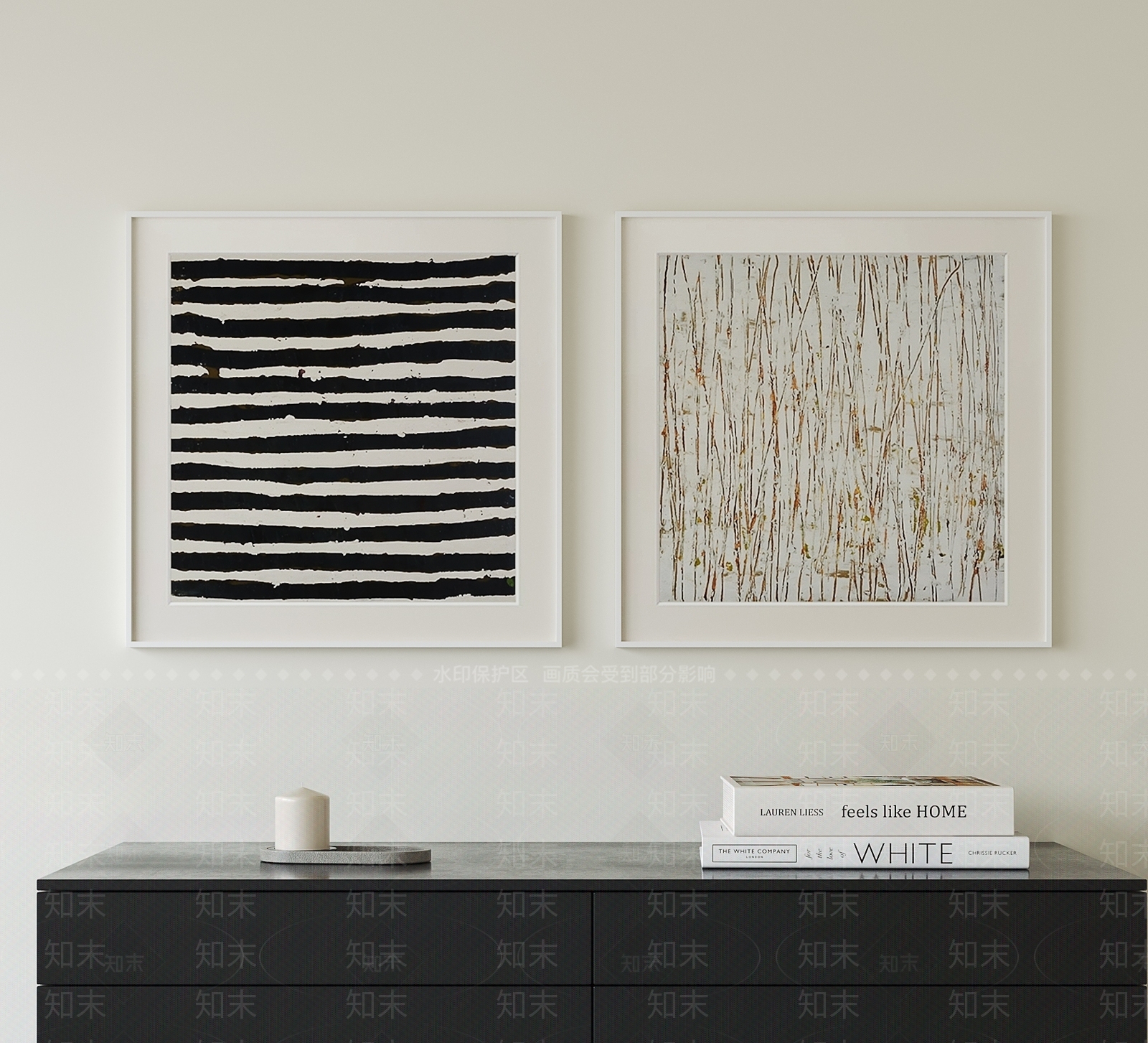 现代简约挂画3D模型下载【ID:1204185701】