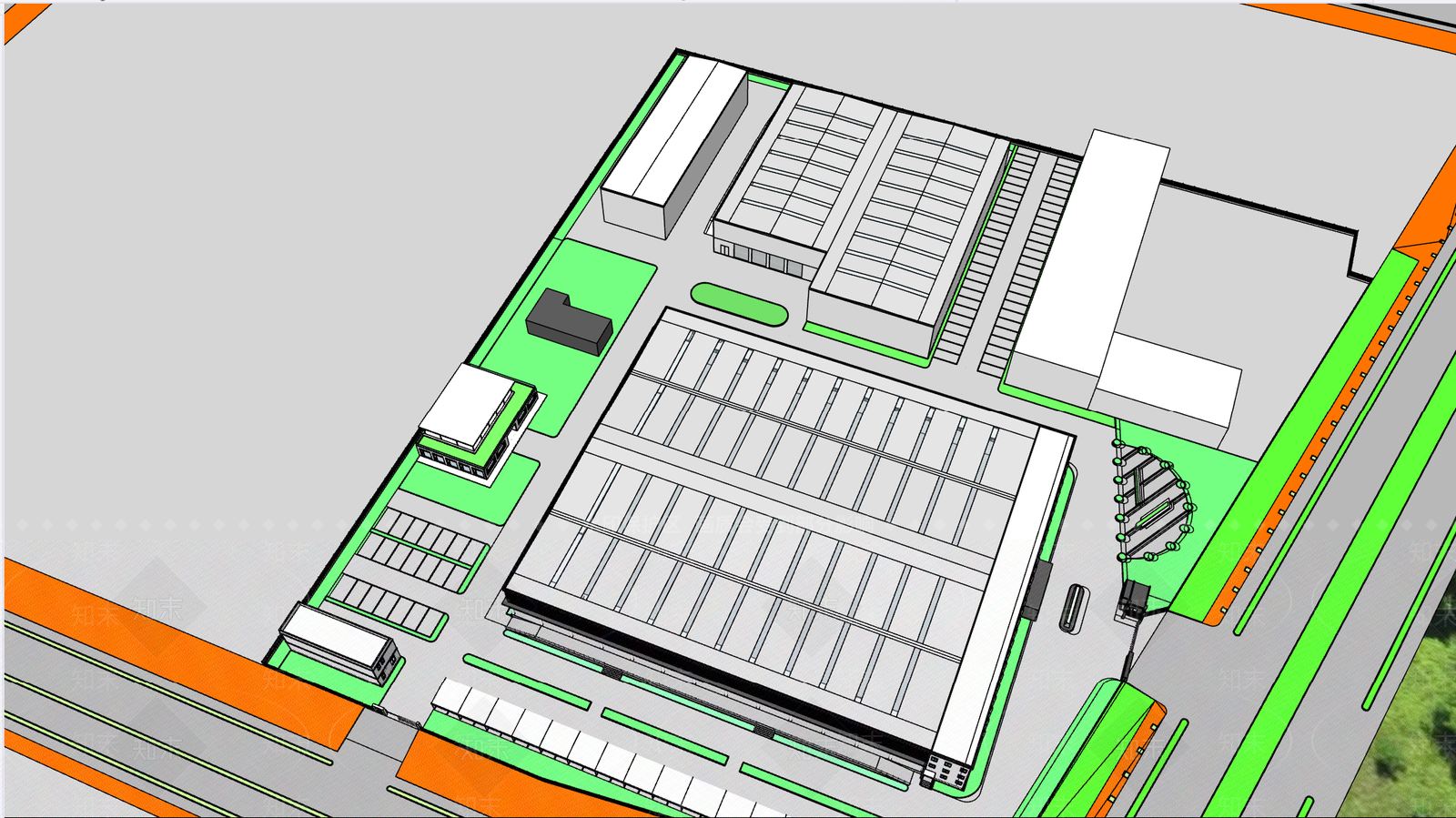 现代小公建SU模型下载【ID:1204179935】