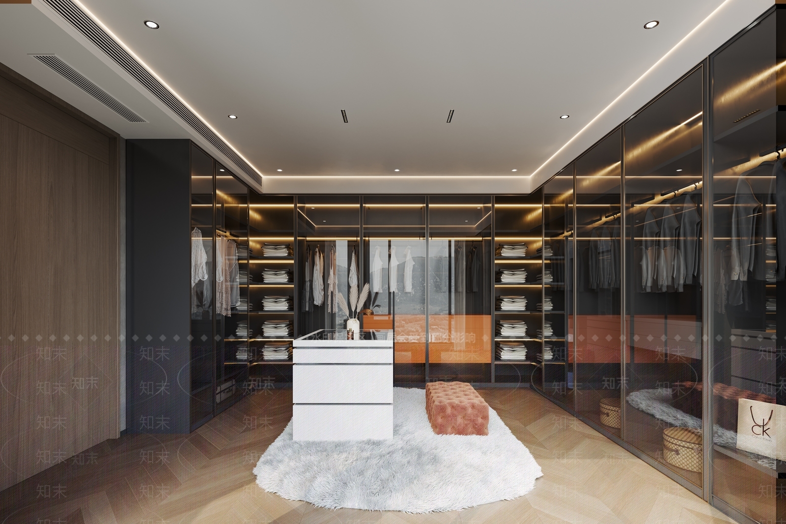 现代意式衣帽间3D模型下载【ID:1204184870】