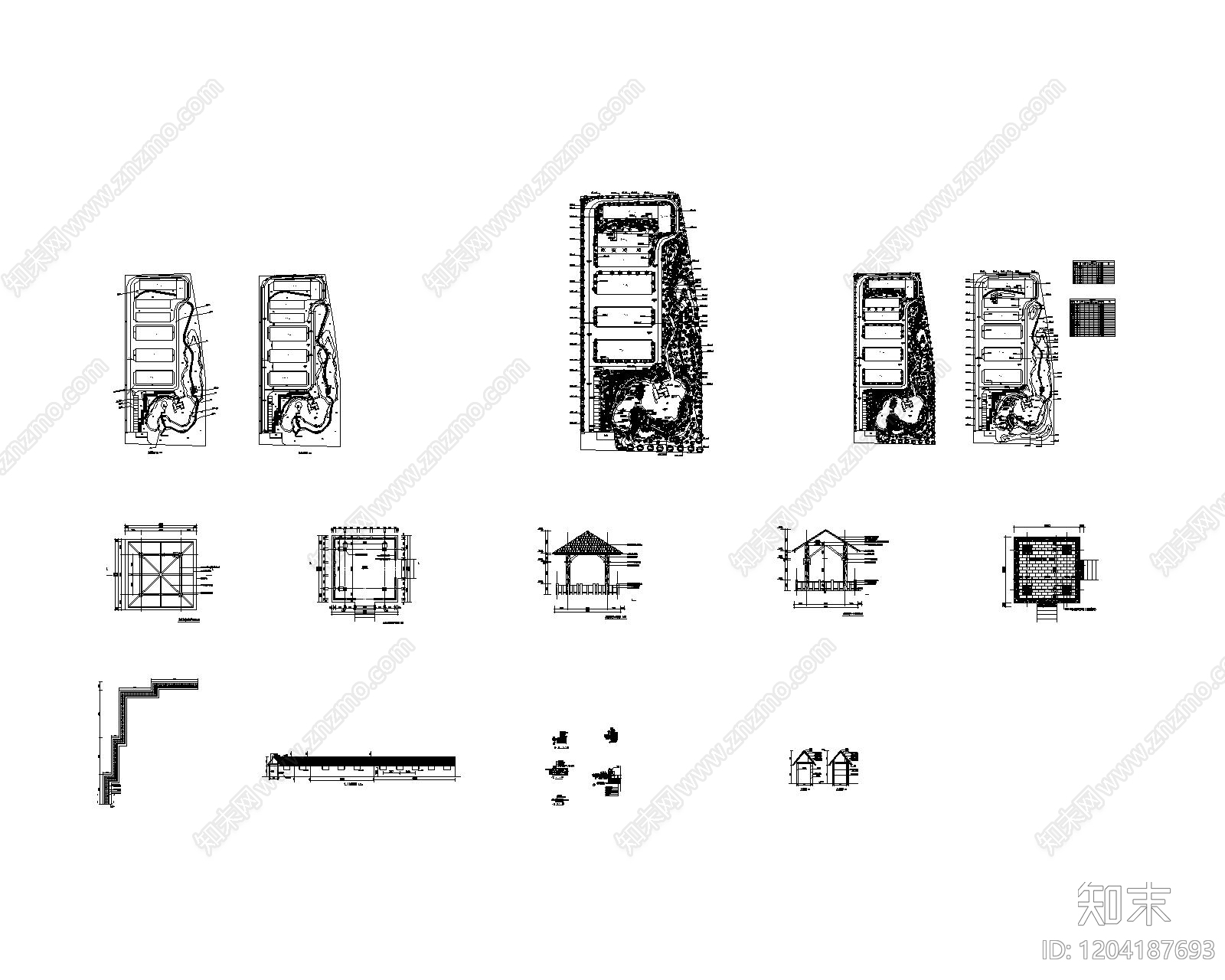 其他公园景观cad施工图下载【ID:1204187693】