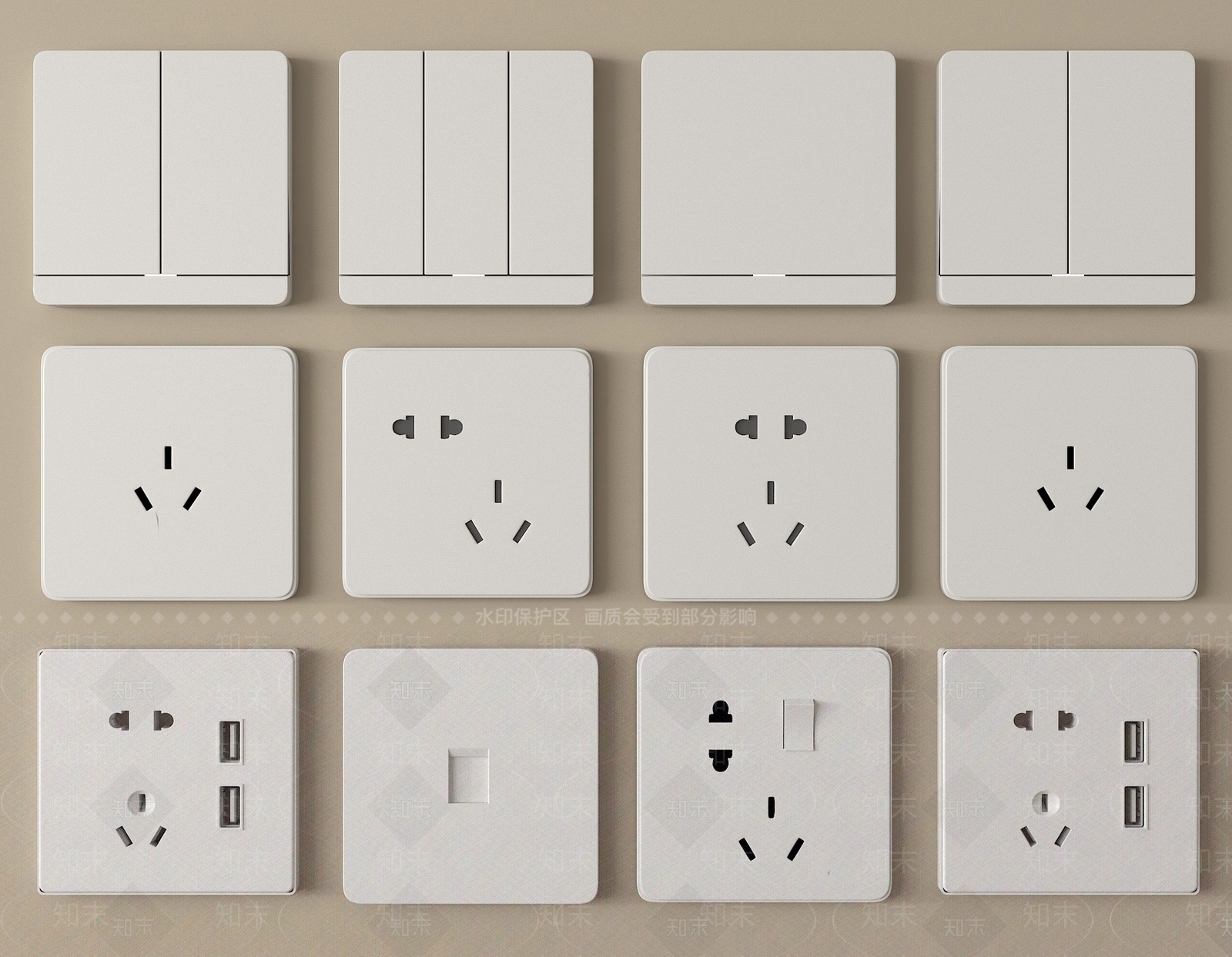 开关3D模型下载【ID:1204188990】