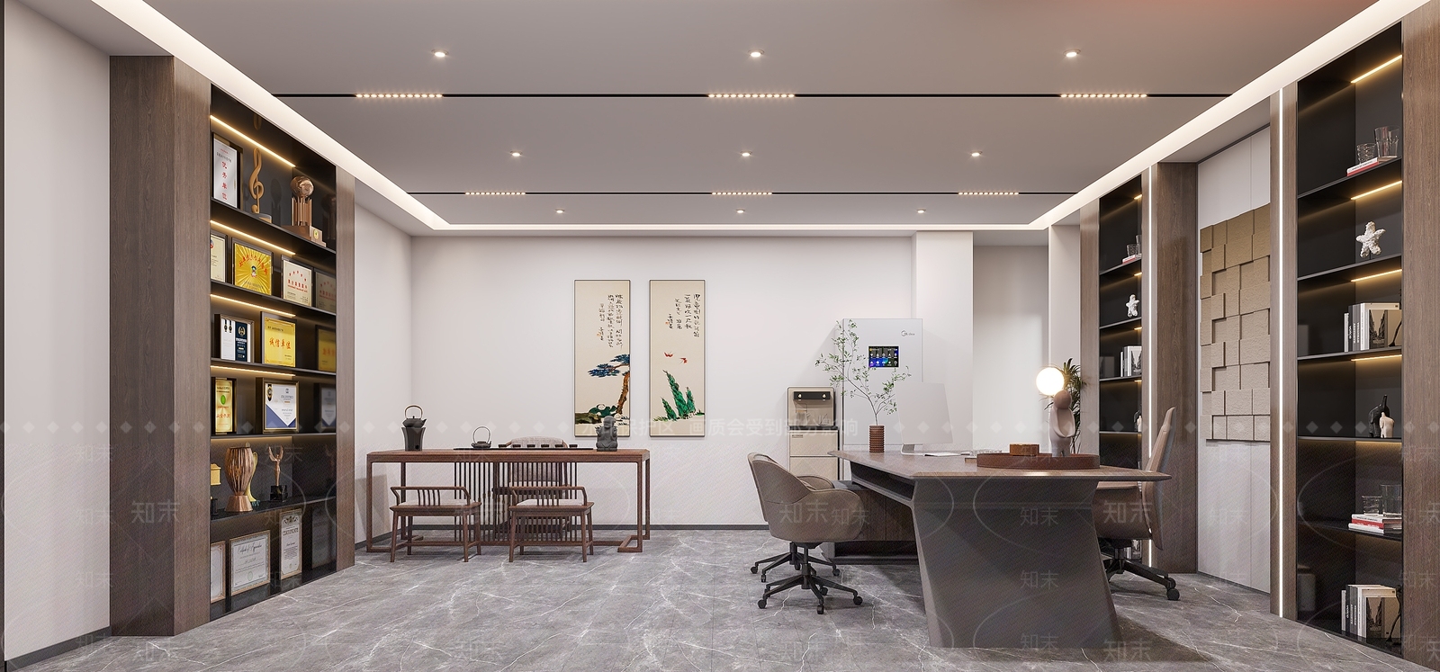 现代会议室3D模型下载【ID:1204196590】