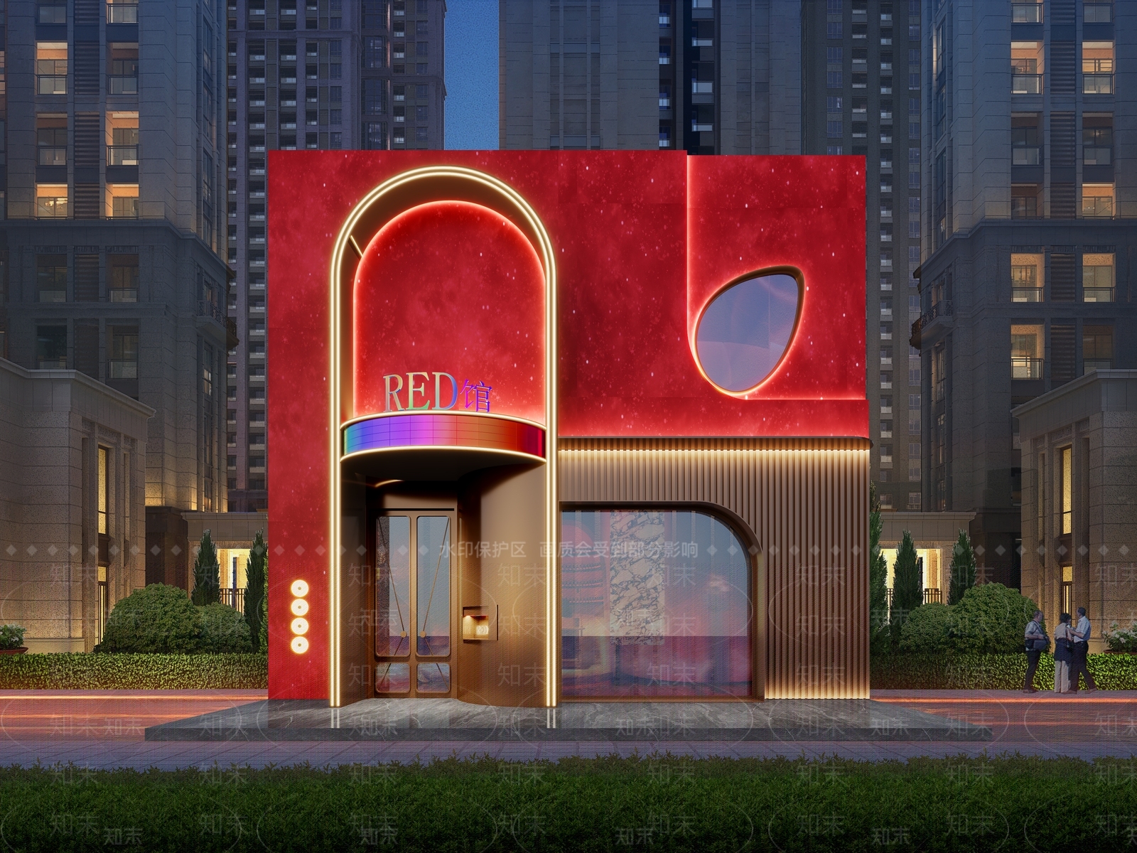 现代门头3D模型下载【ID:1204197087】