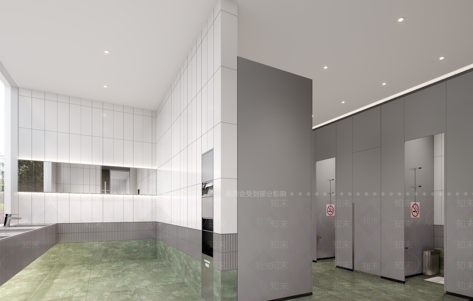 现代公共卫生间3D模型下载【ID:1204197238】