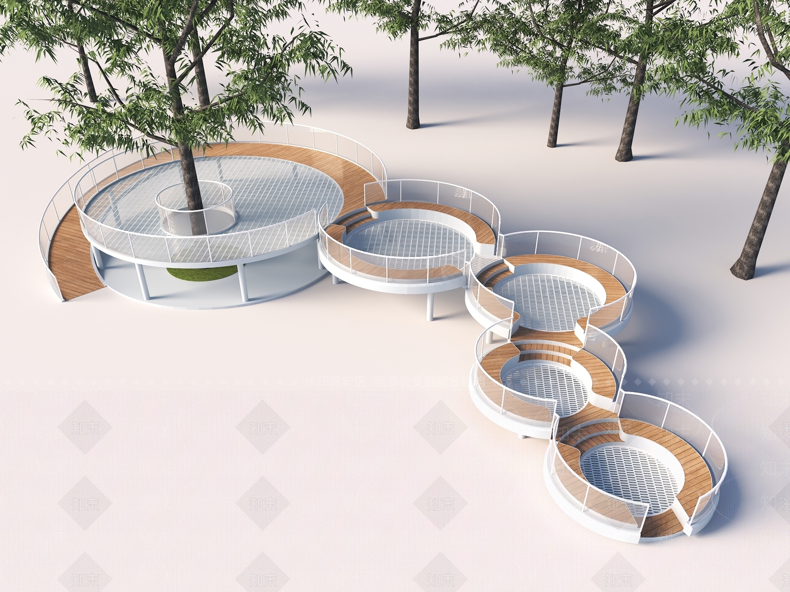 现代观景平台3D模型下载【ID:1204198126】