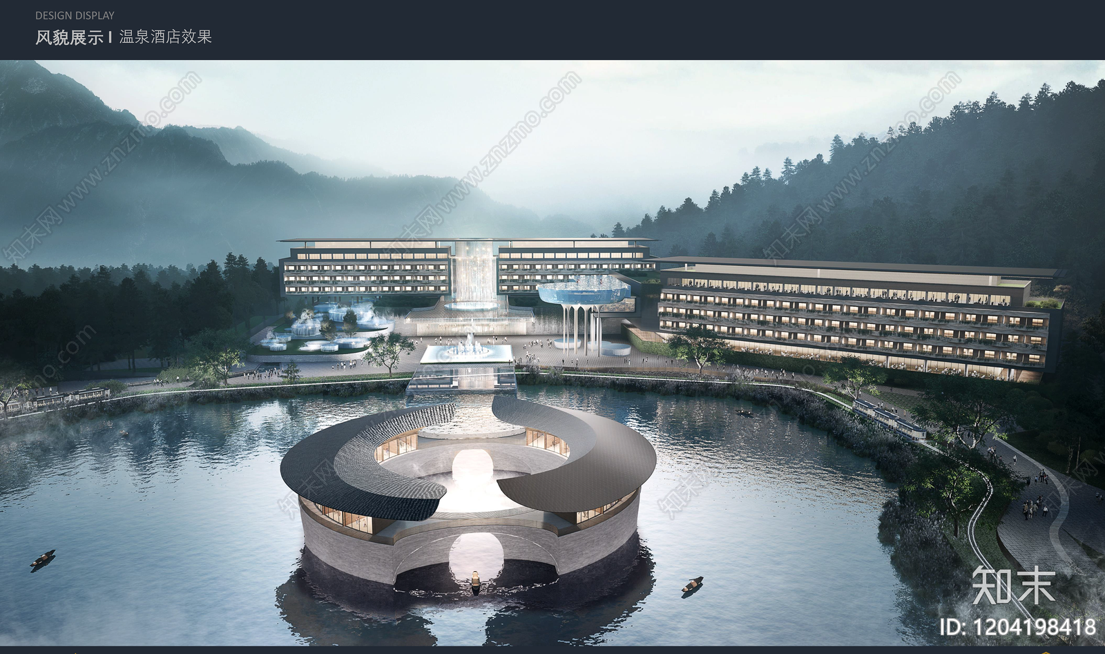 现代新中式商业综合体建筑下载【ID:1204198418】