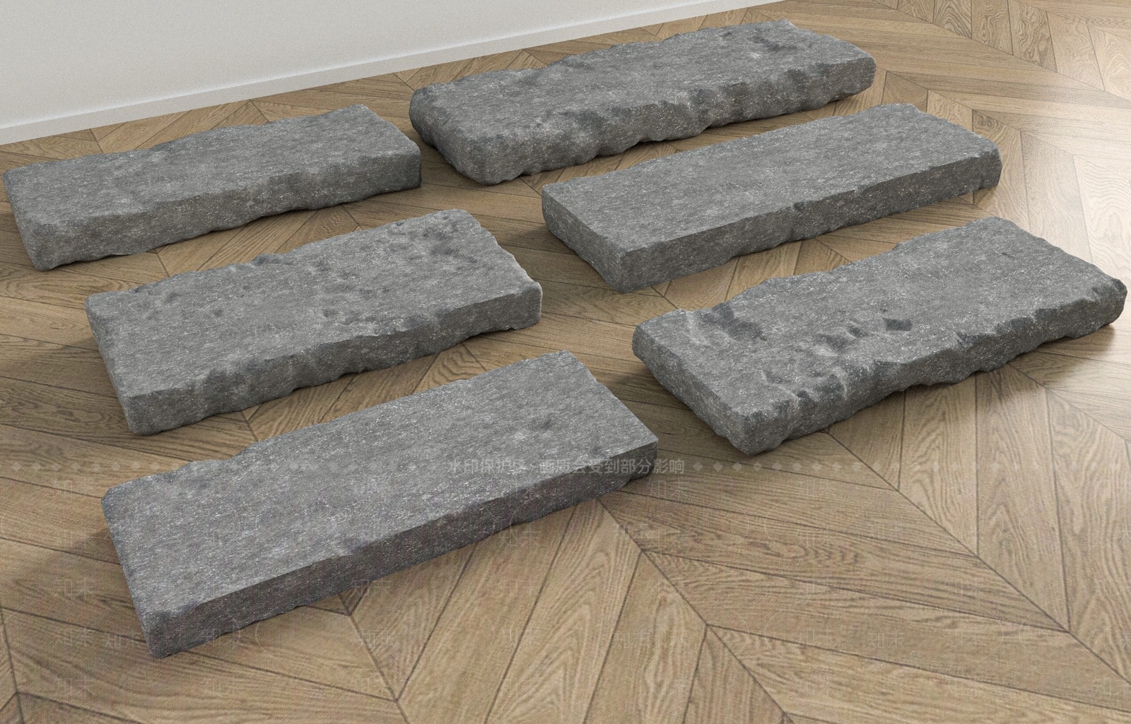 现代景观石SU模型下载【ID:1204201456】