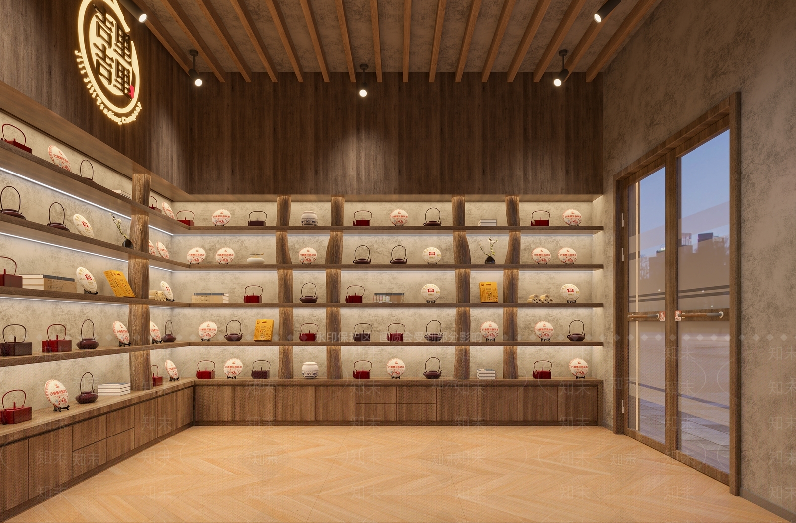 现代烟酒店3D模型下载【ID:1204201878】