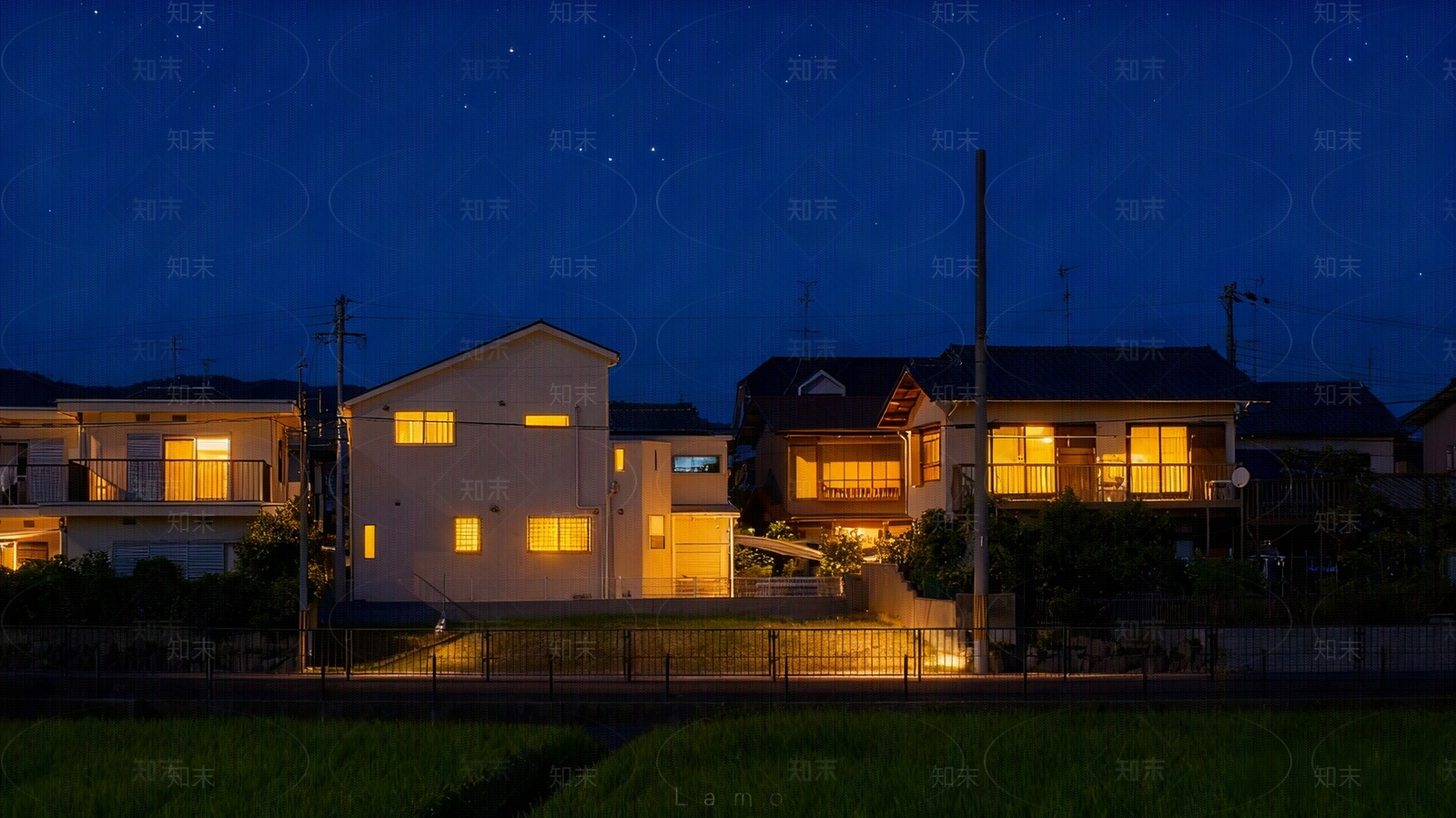 现代简约街道外景贴图下载【ID:1204205060】