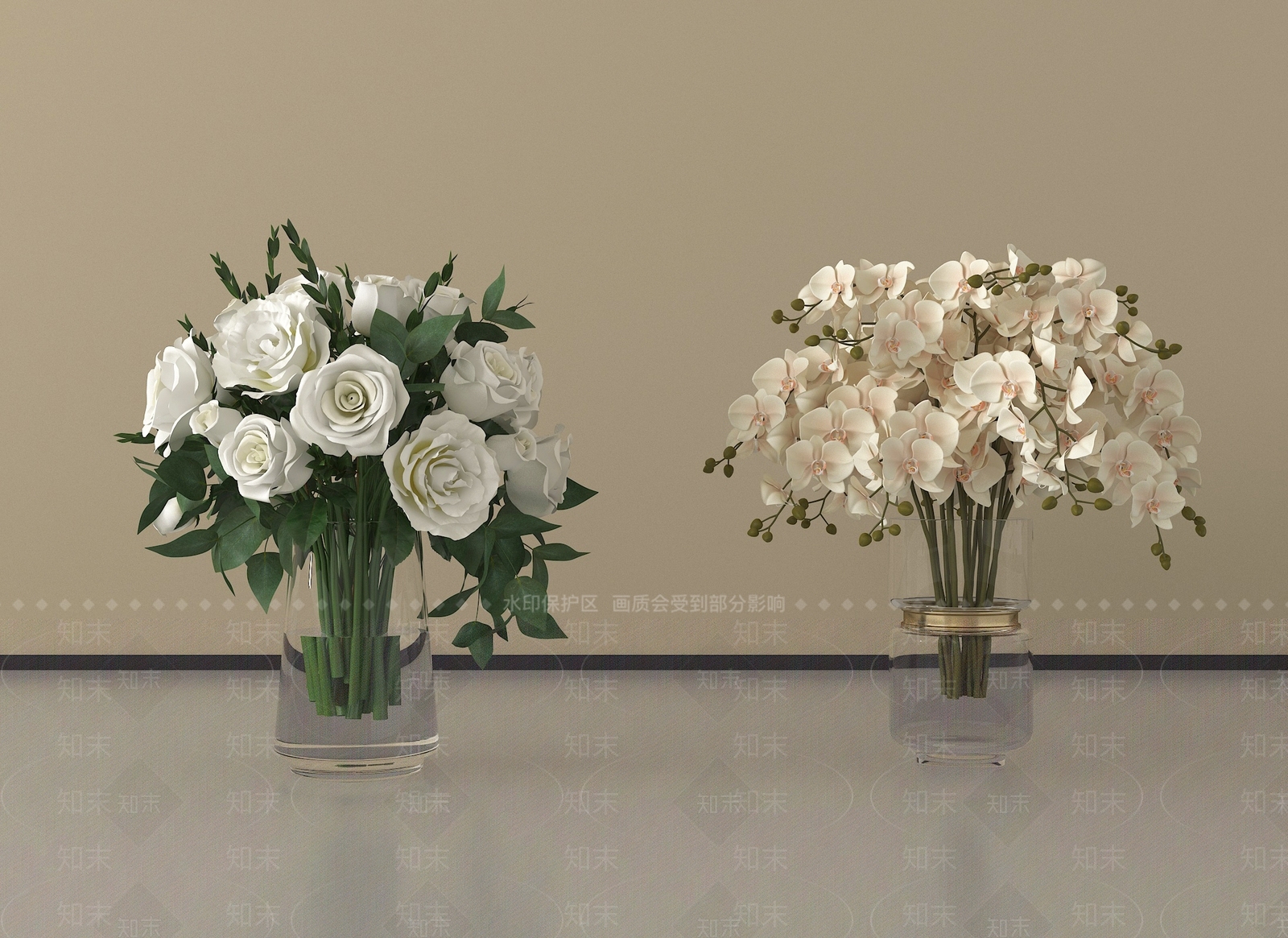 现代花艺3D模型下载【ID:1204205813】
