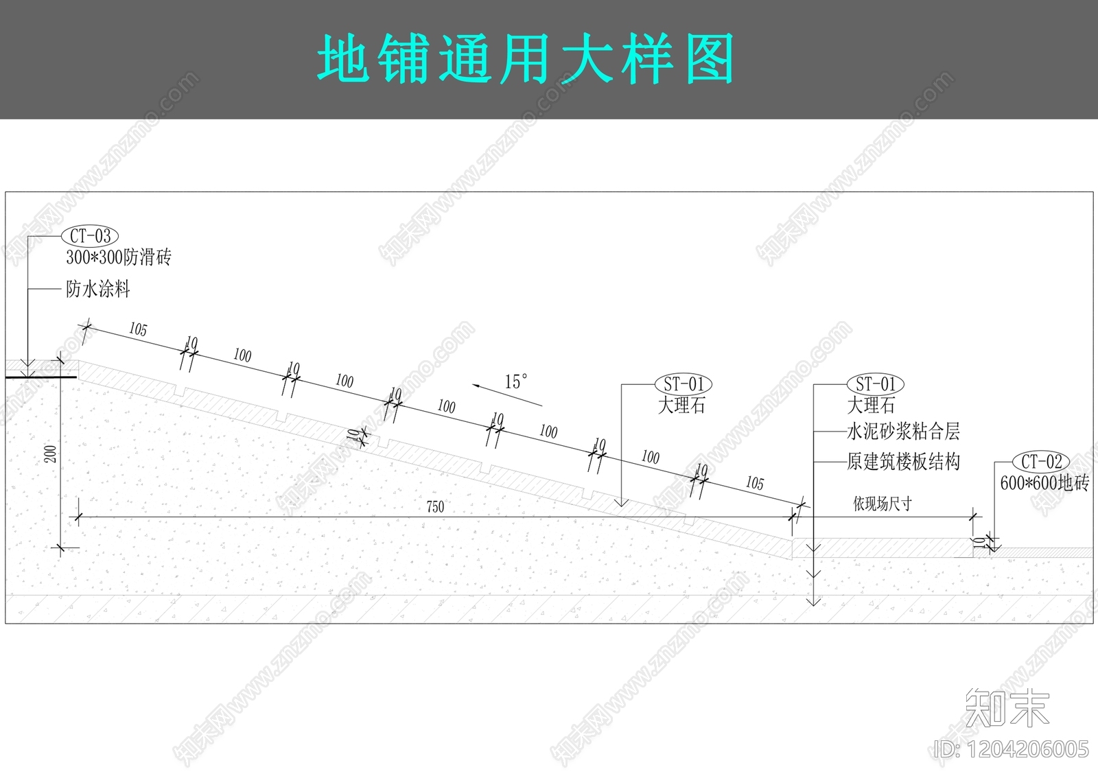 地面综合节点施工图下载【ID:1204206005】