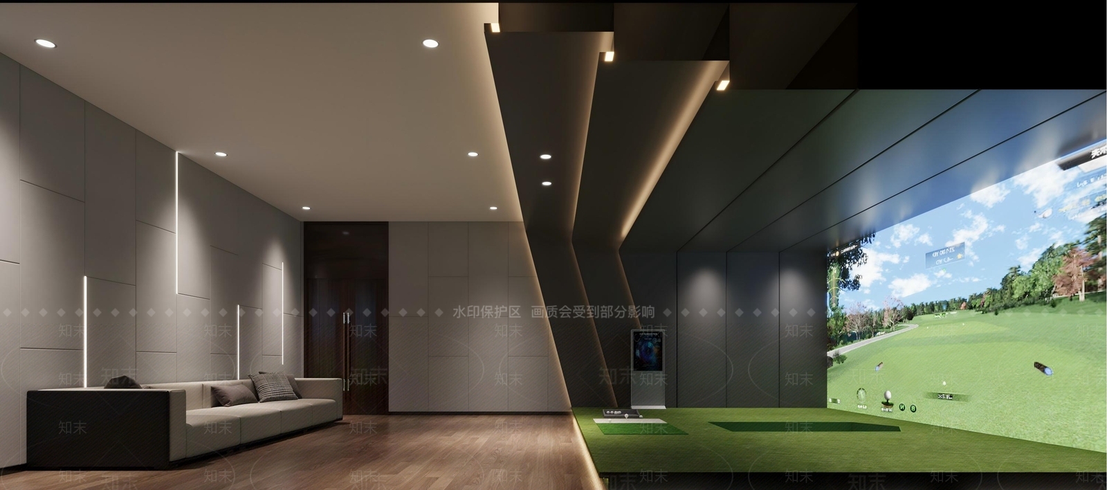 现代其他娱乐空间3D模型下载【ID:1204216483】