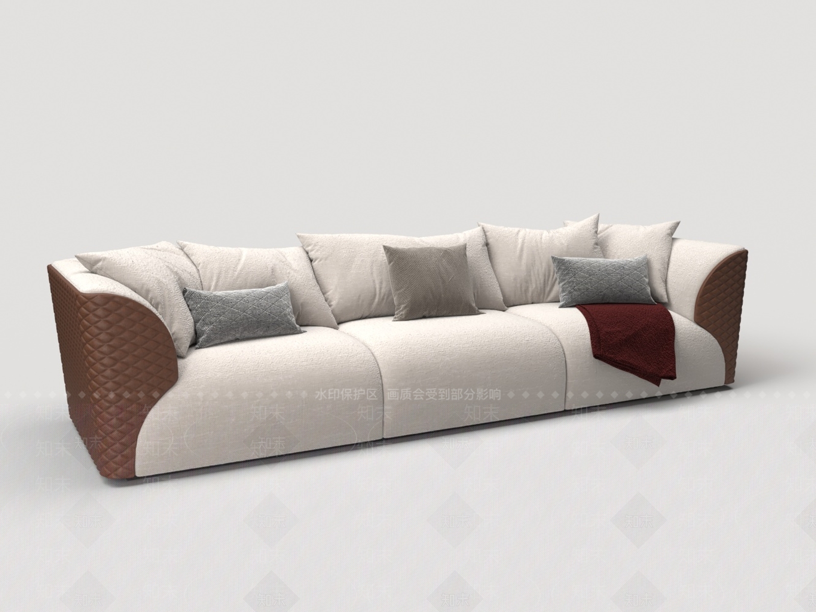 现代多人沙发3D模型下载【ID:1204217170】