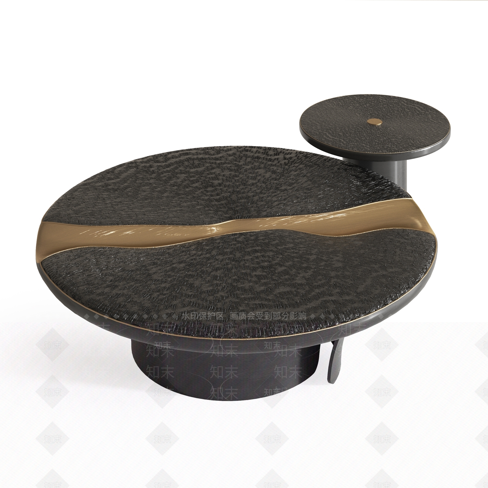 现代轻奢茶几SU模型下载【ID:1204217746】