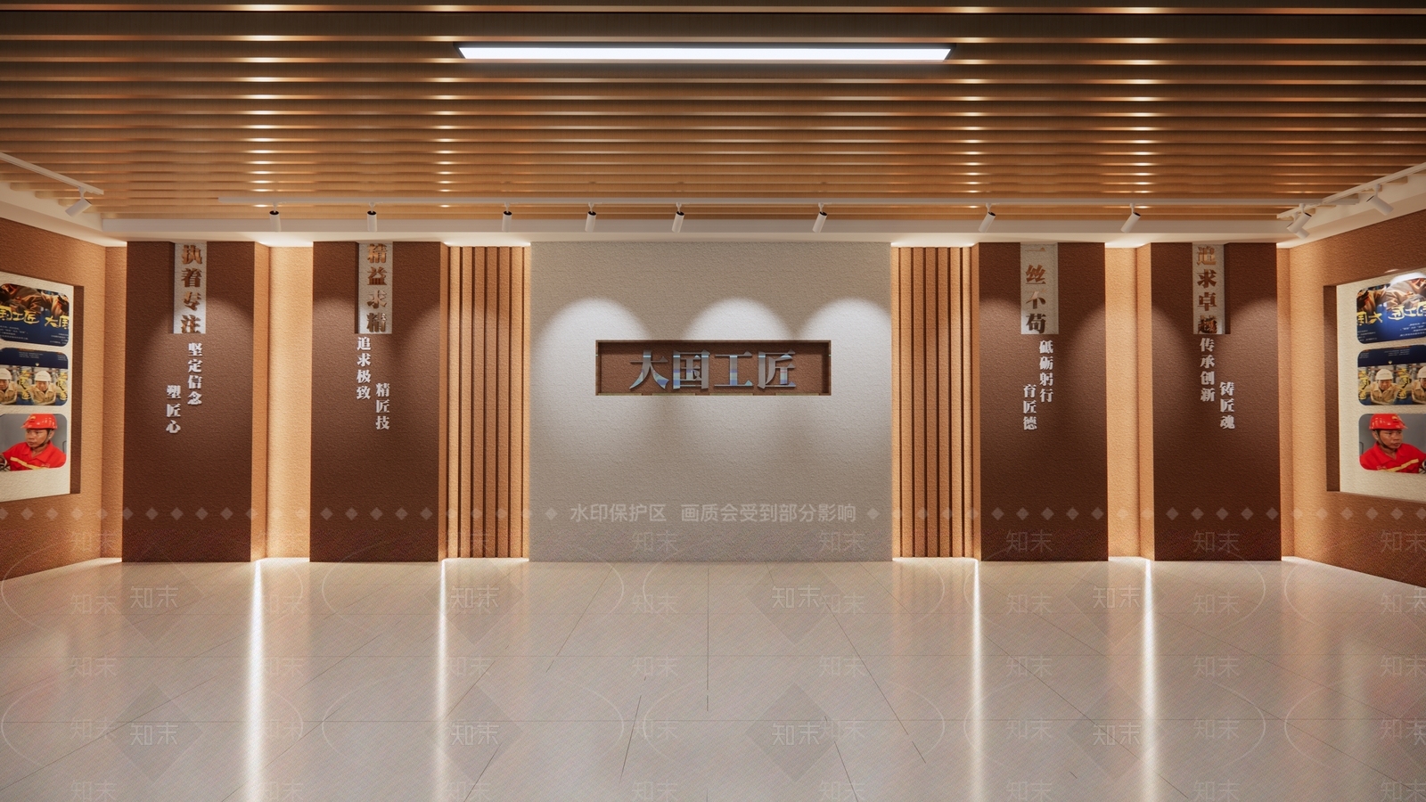 现代中式其他文化空间SU模型下载【ID:1204218869】