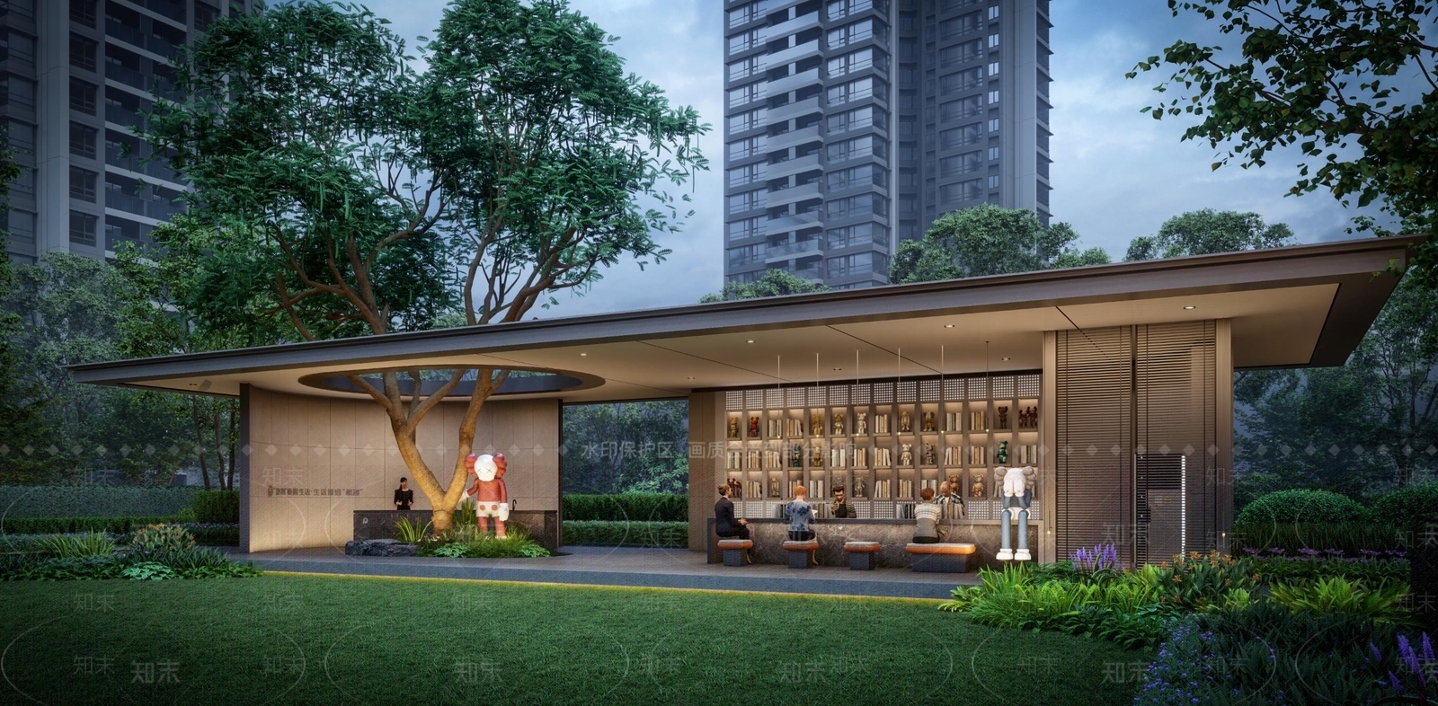 现代中式其他景观小建筑SU模型下载【ID:1204221415】