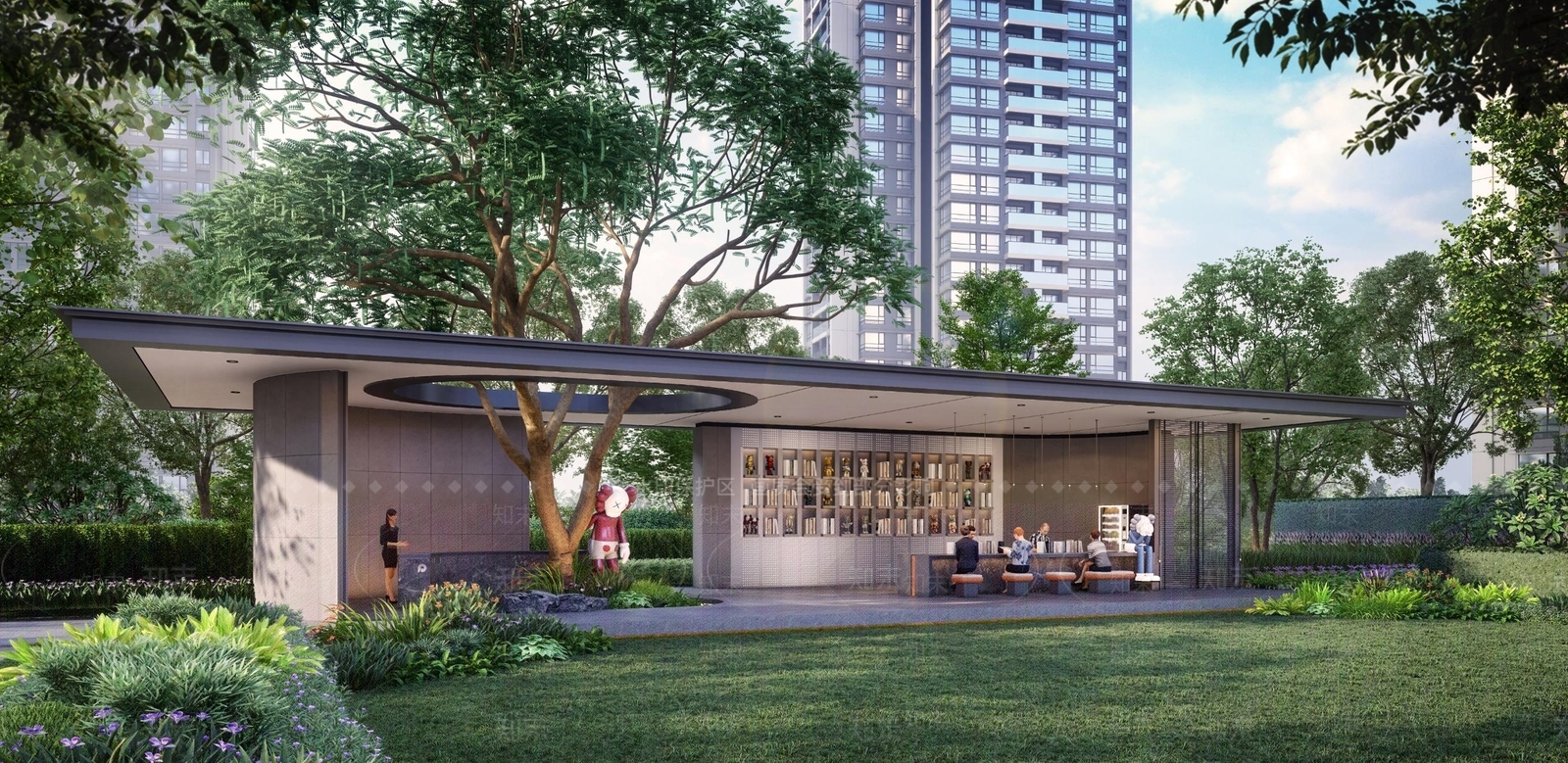 现代中式其他景观小建筑SU模型下载【ID:1204221415】