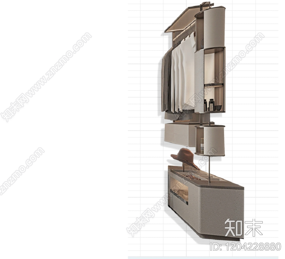 意式柜子施工图下载【ID:1204228880】