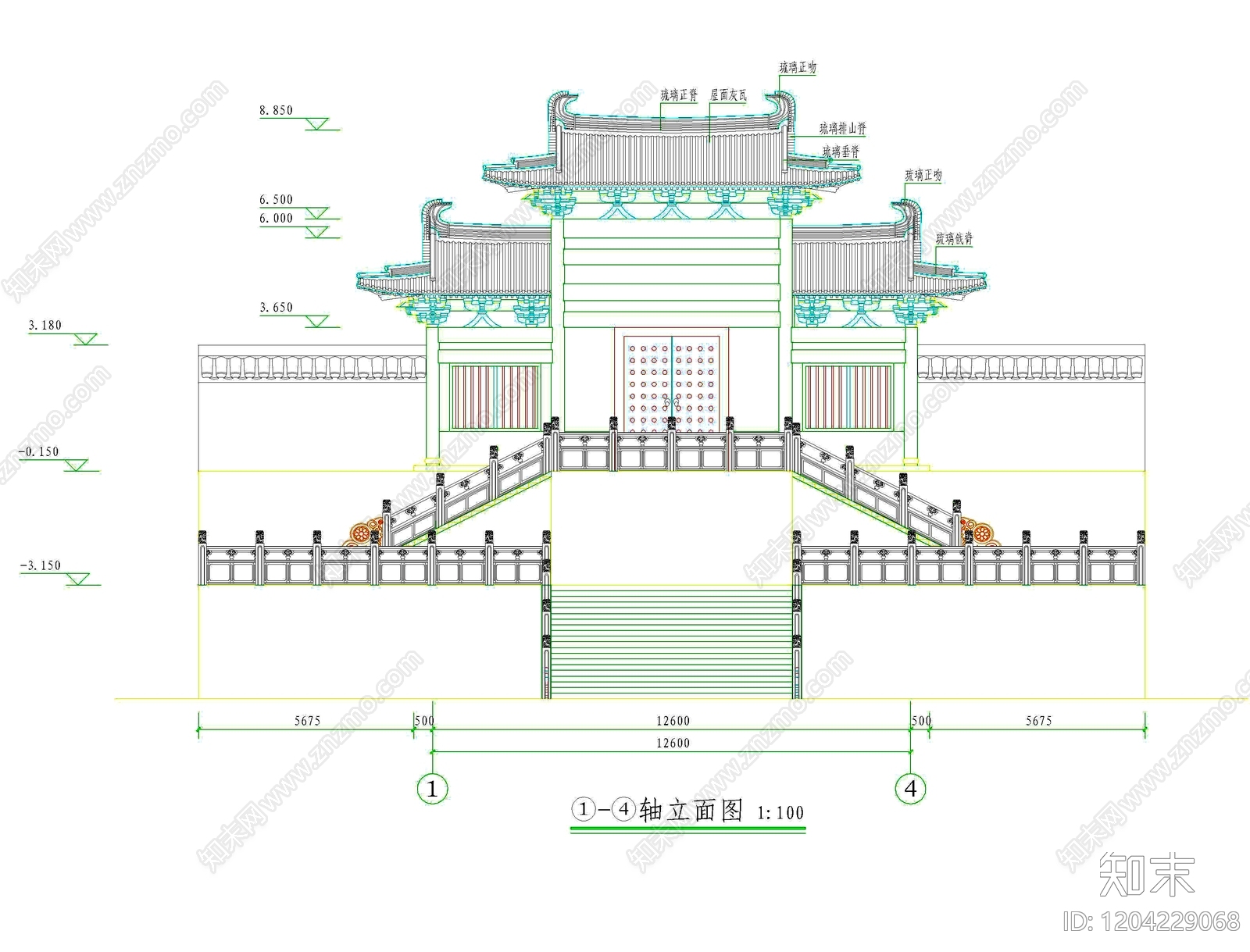 其他古建筑施工图下载【ID:1204229068】