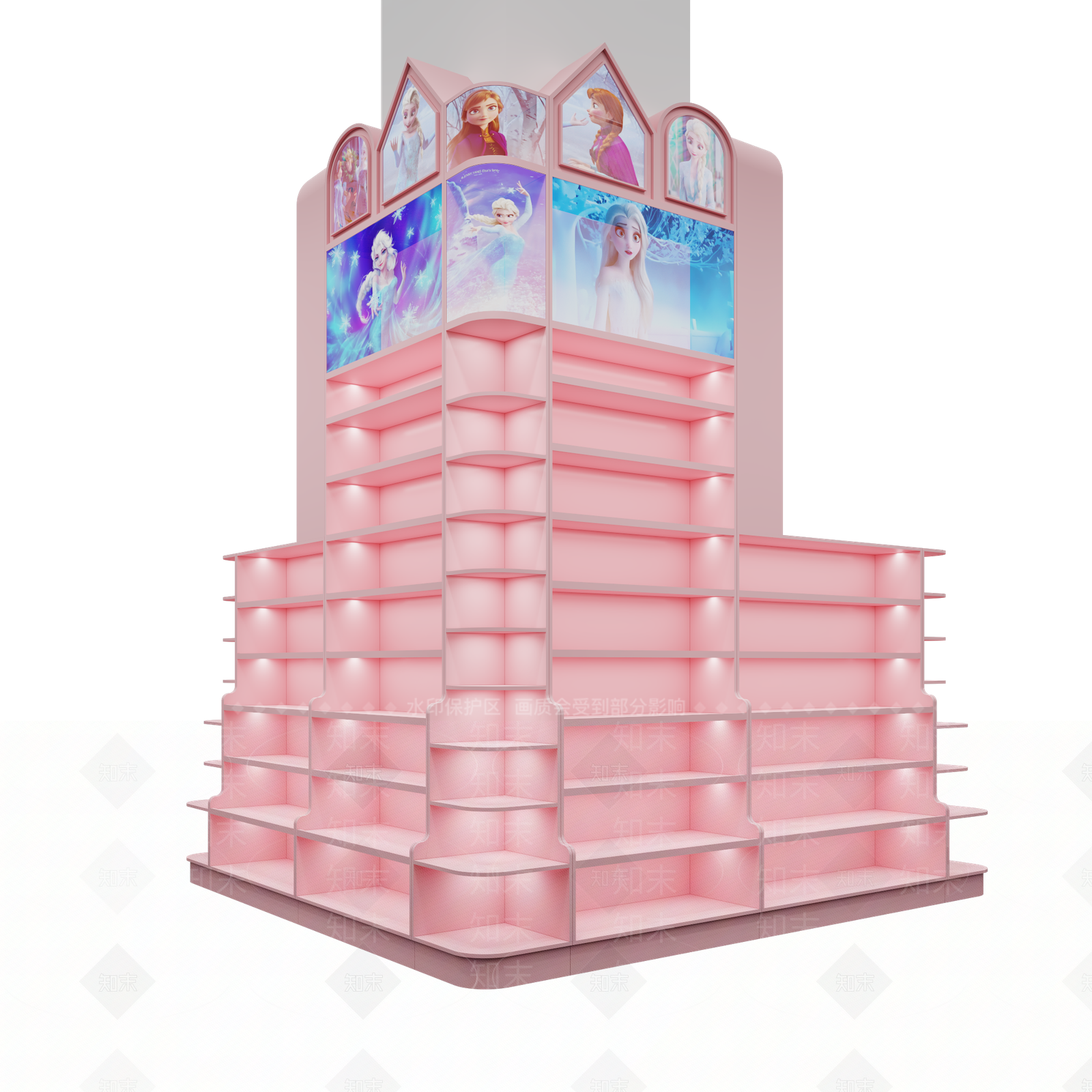 现代极简零食店3D模型下载【ID:1204229402】