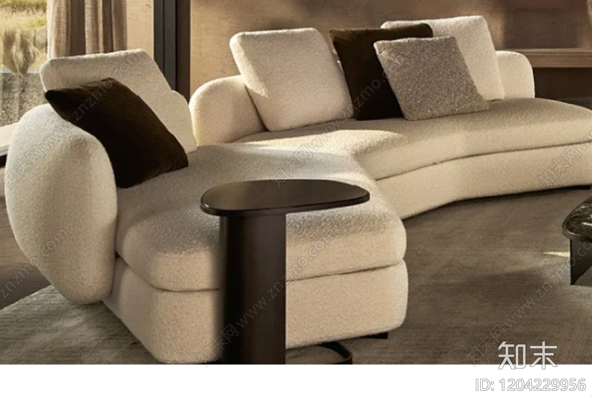 意式沙发施工图下载【ID:1204229956】