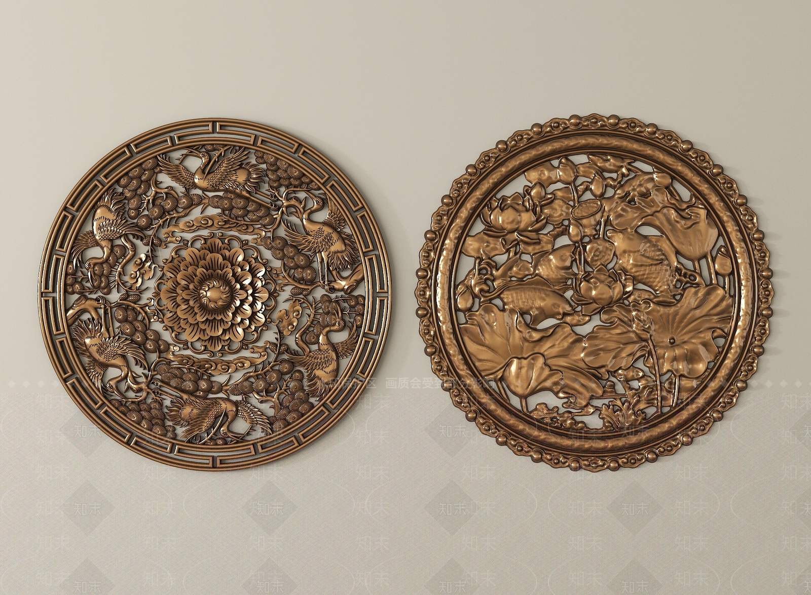 中式浮雕SU模型下载【ID:1204230934】