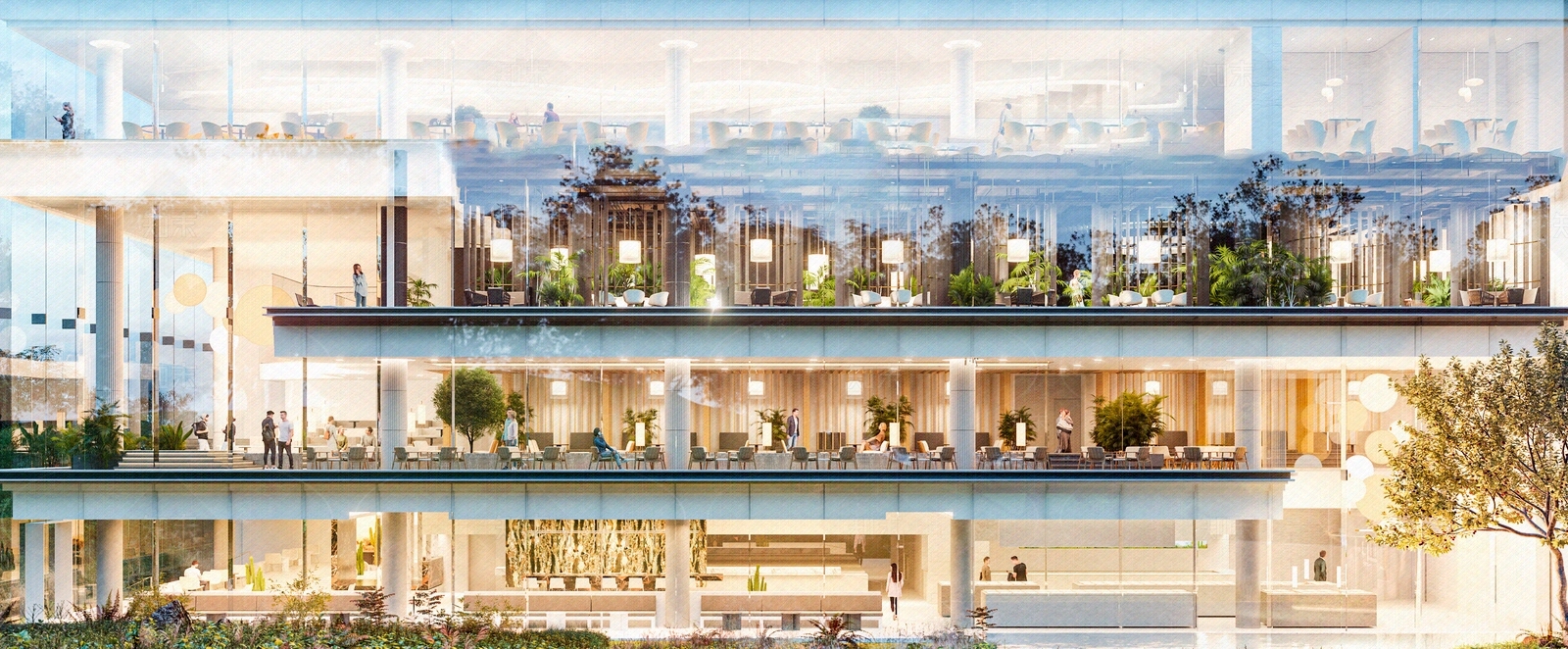 现代建筑外立面贴图下载【ID:1204231088】