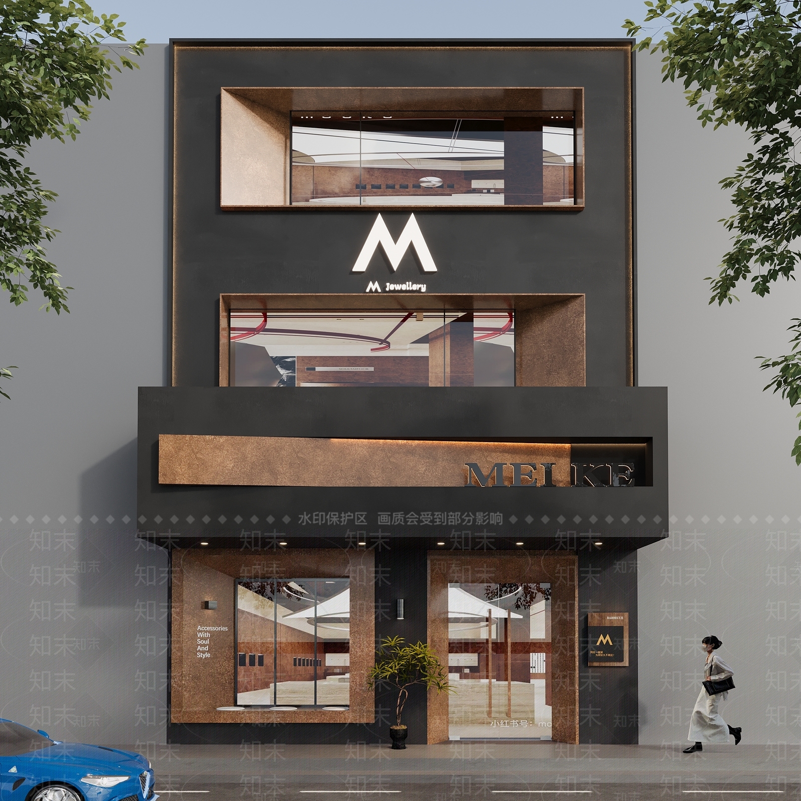 现代珠宝店3D模型下载【ID:1204233267】