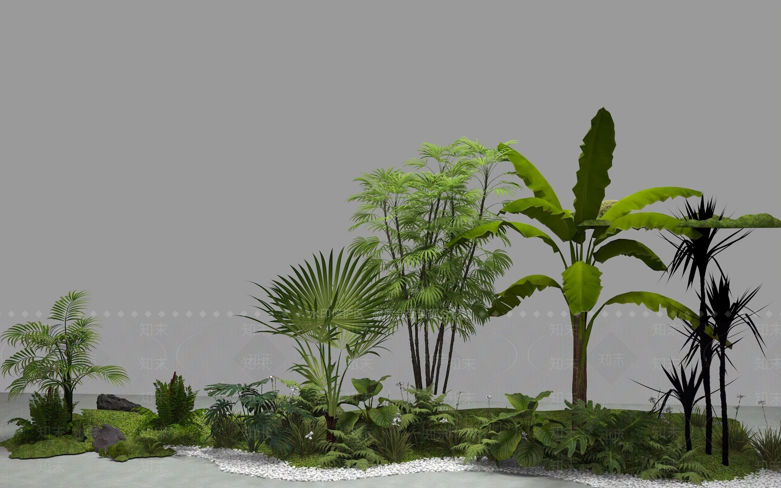 植物堆3D模型下载【ID:1204234261】