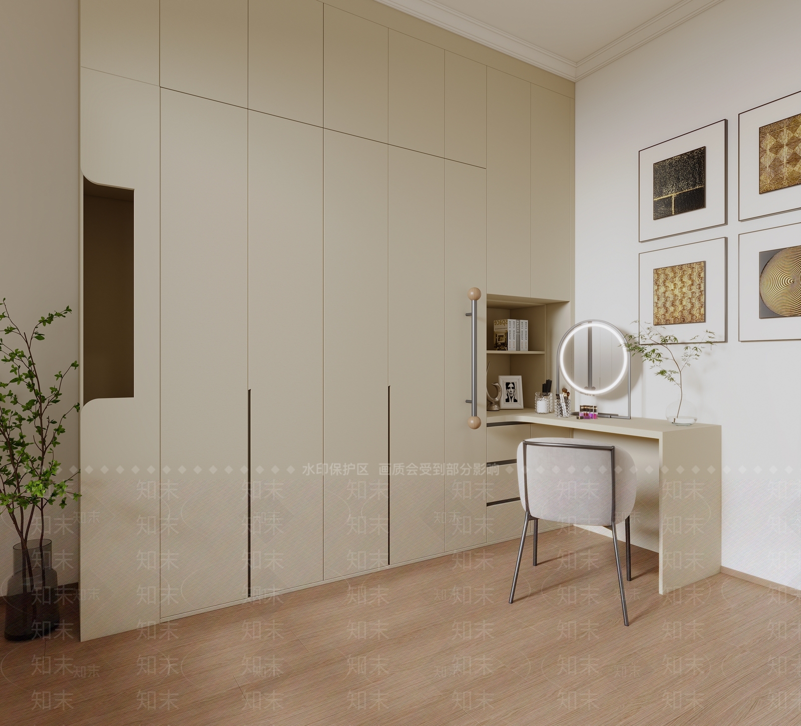 现代极简书柜3D模型下载【ID:1204237548】
