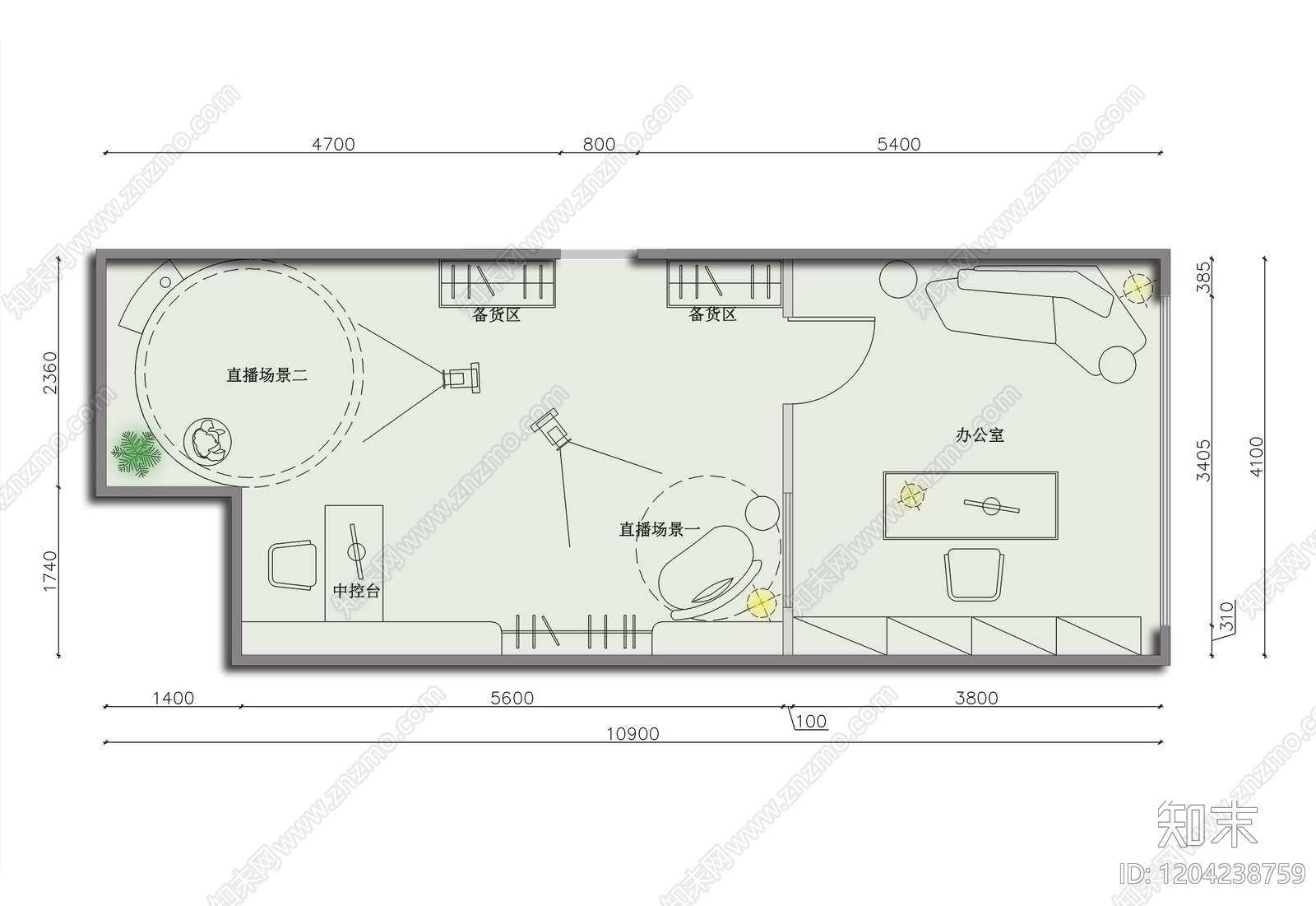 中古现代其他工装空间施工图下载【ID:1204238759】