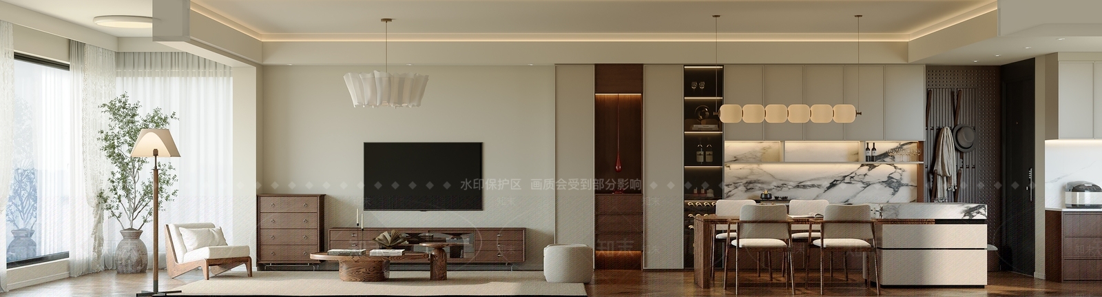棕色斗柜斗柜3D模型下载【ID:1227336395】