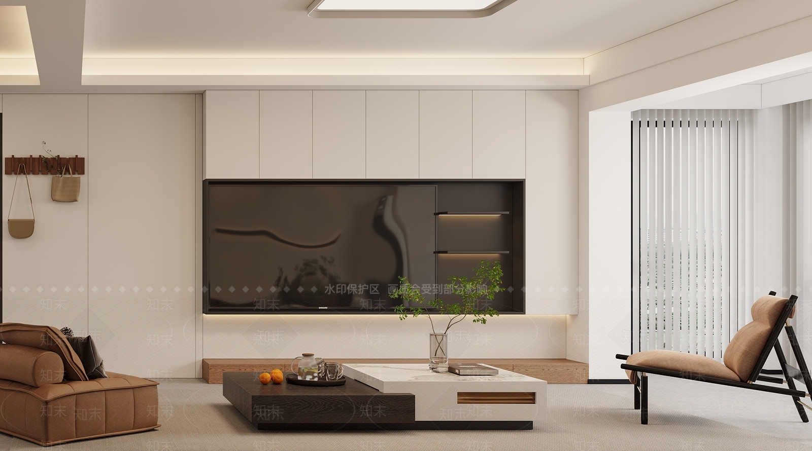 现代中古客餐厅3D模型下载【ID:1204241785】