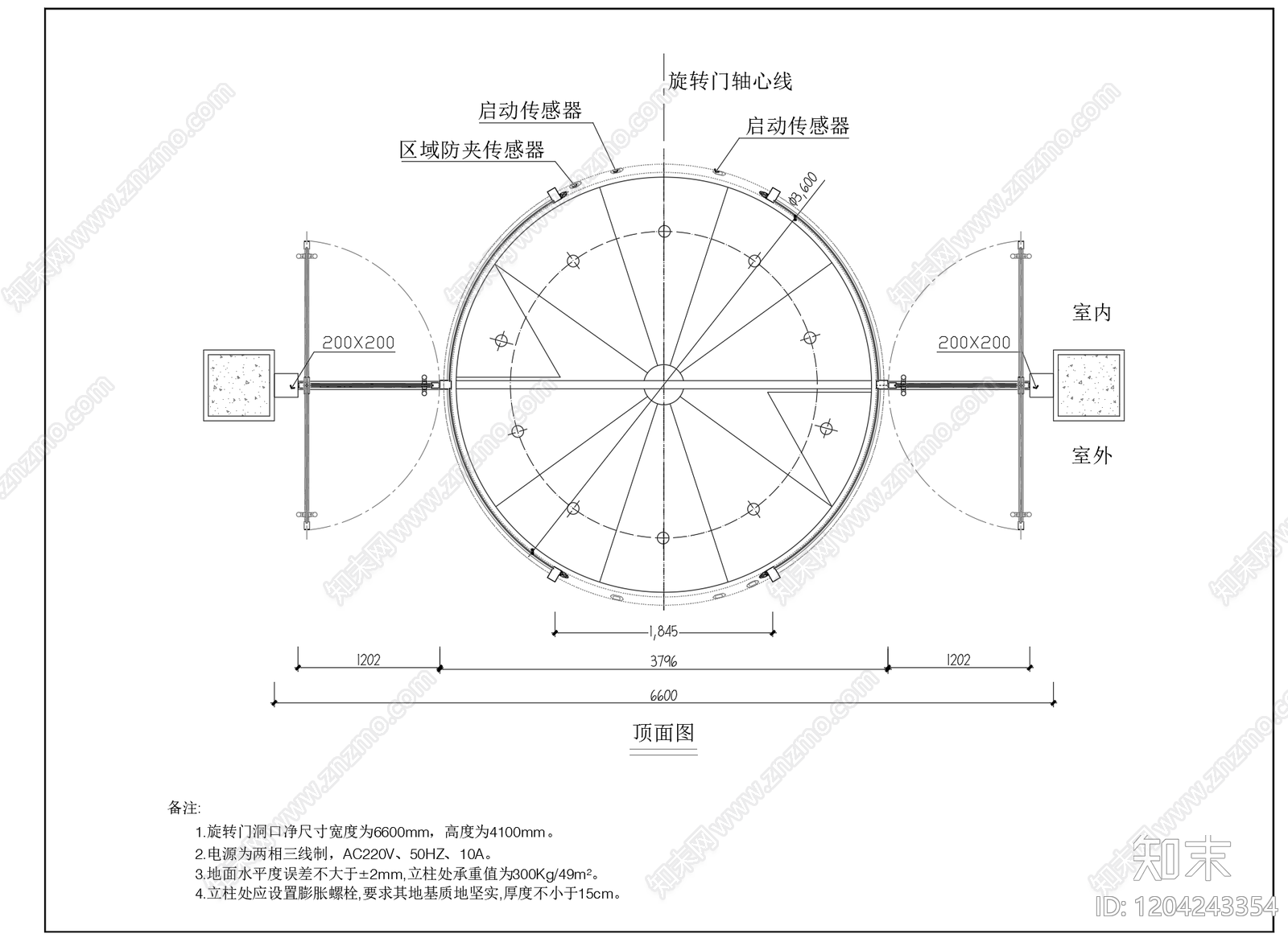 综合门节点cad施工图下载【ID:1204243354】