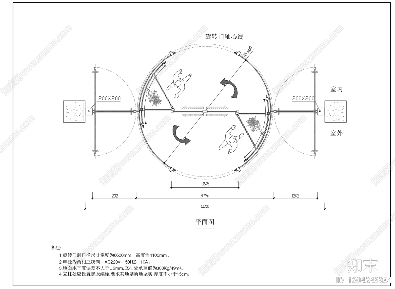 综合门节点cad施工图下载【ID:1204243354】