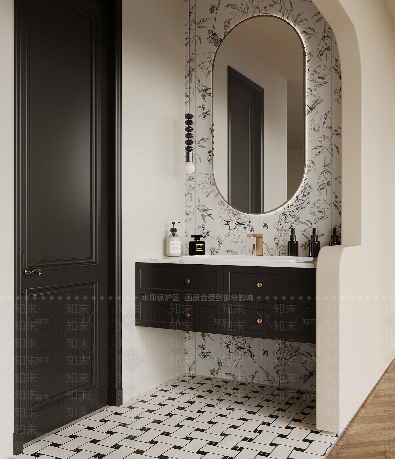 法式卫生间3D模型下载【ID:1204253335】