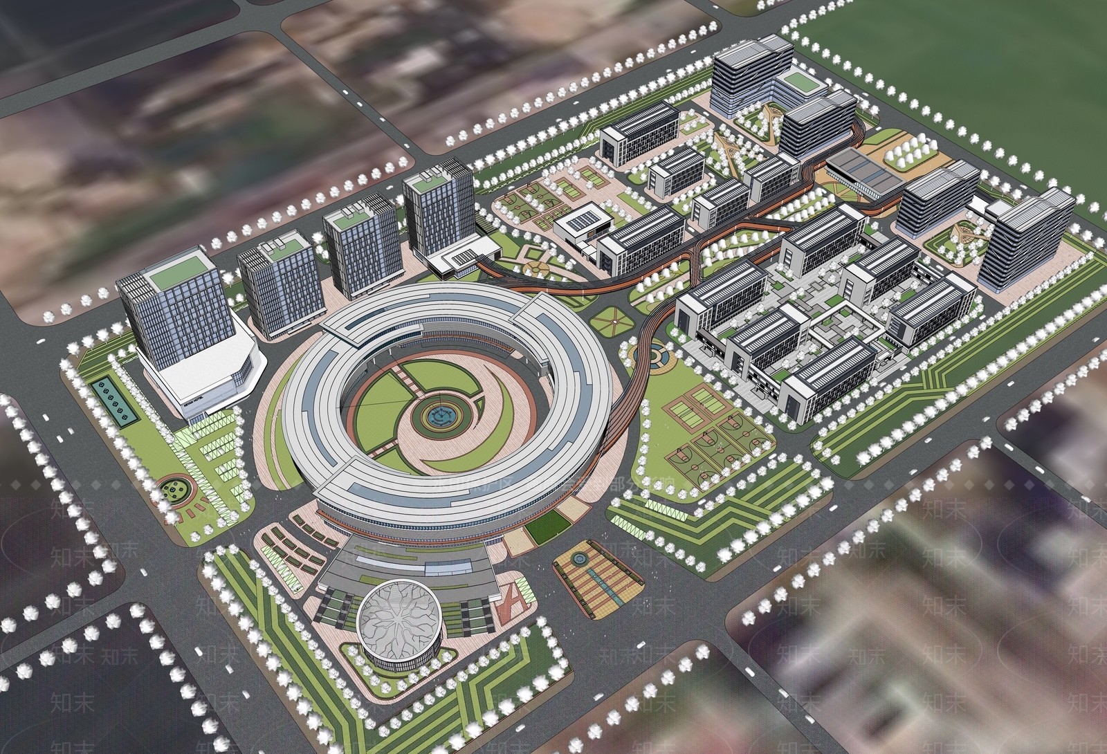 现代新中式其他公共建筑SU模型下载【ID:1204255579】
