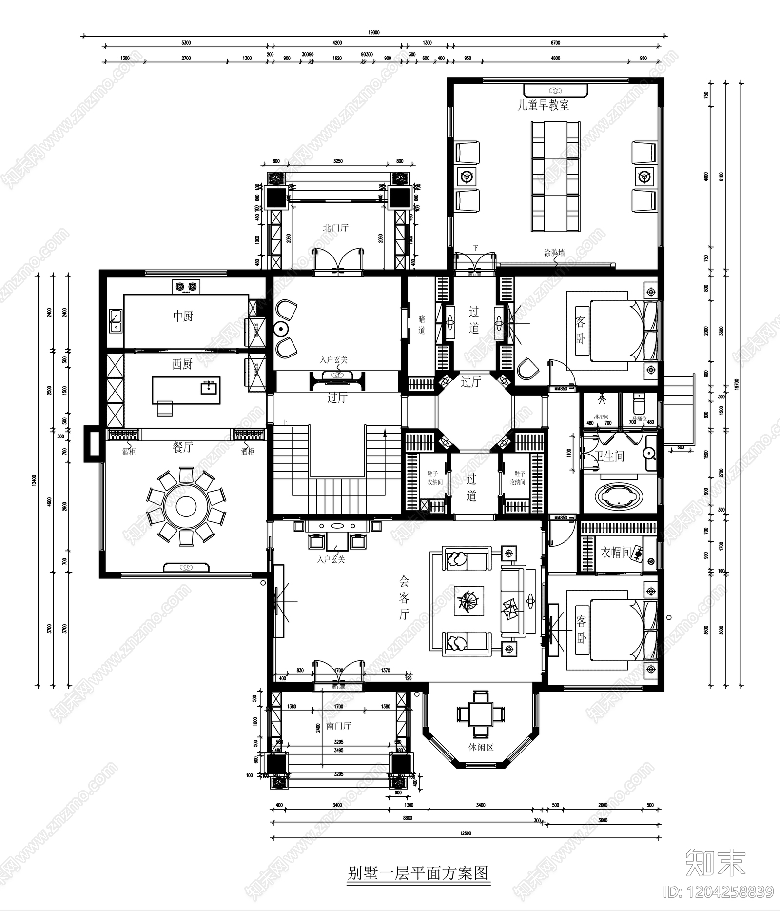 别墅施工图下载【ID:1204258839】