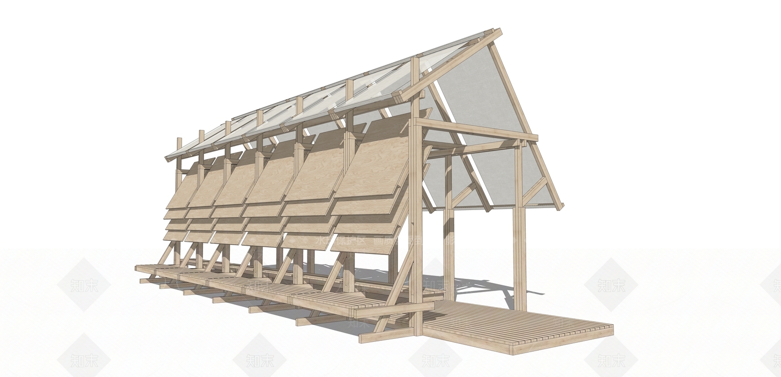 新中式文创展台SU模型下载【ID:1204259863】