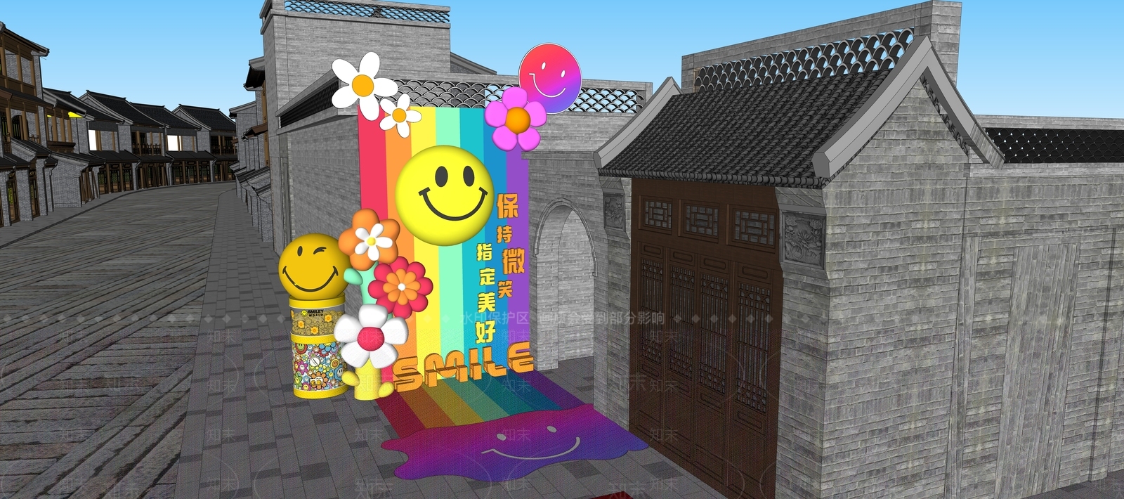 现代艺术装置SU模型下载【ID:1204266127】