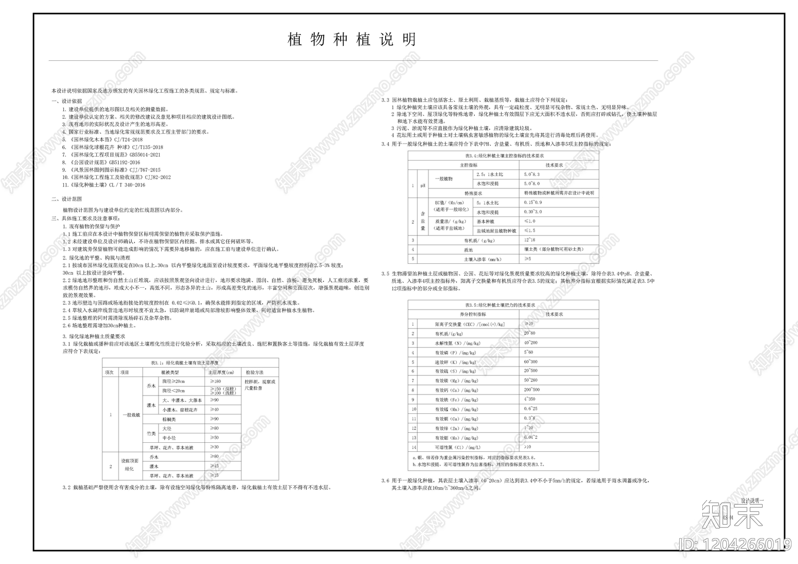 现代设计说明cad施工图下载【ID:1204266019】