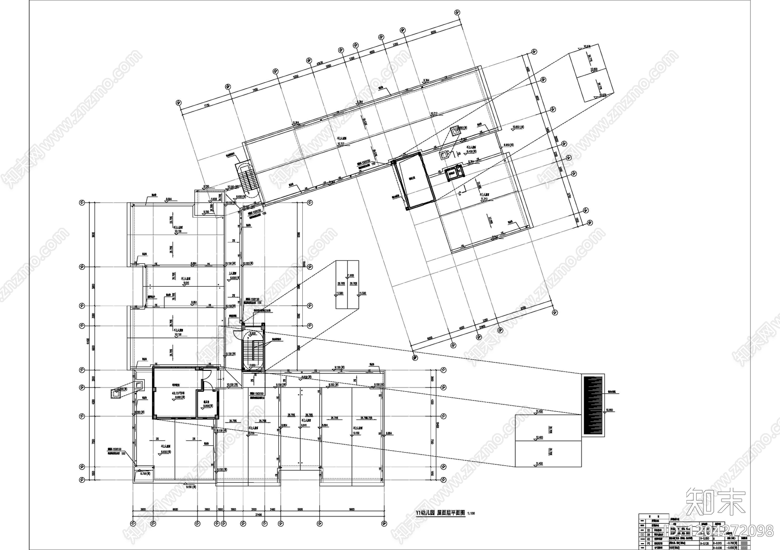 现代幼儿园建筑cad施工图下载【ID:1204272098】