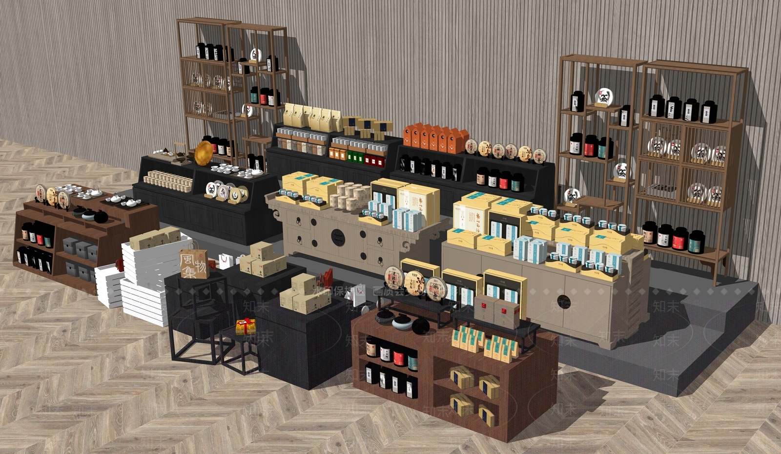 展柜SU模型下载【ID:1204288106】