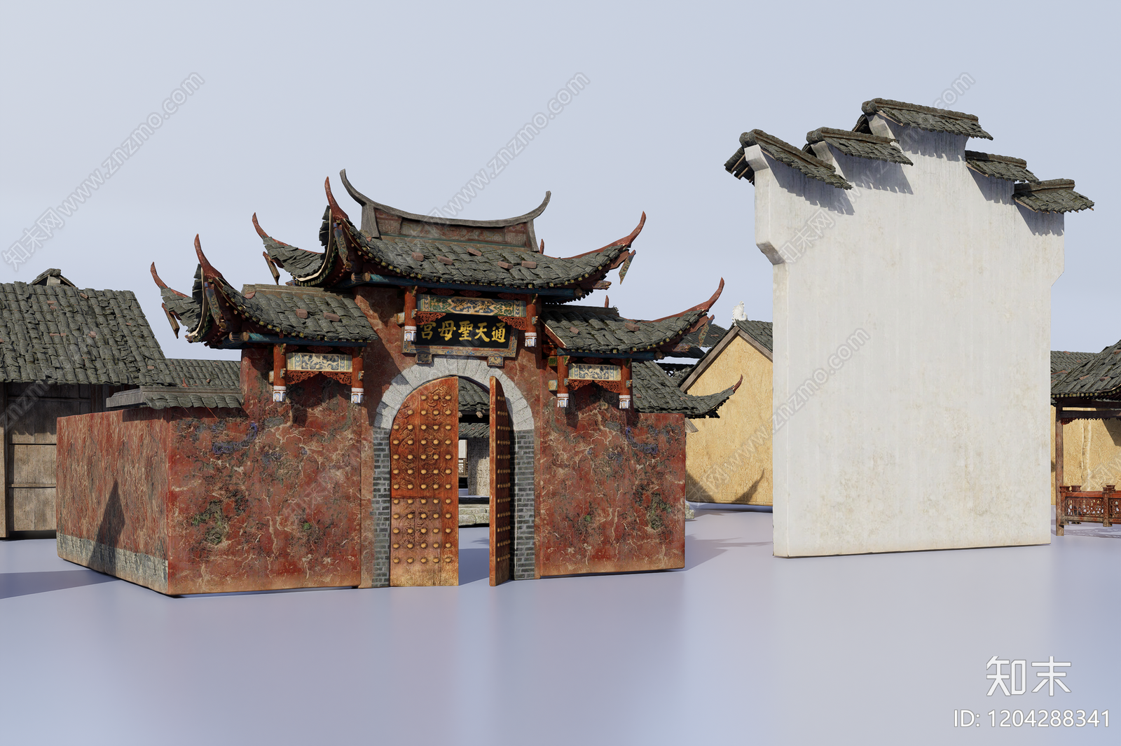 中式新中式古建3D模型下载【ID:1204288341】