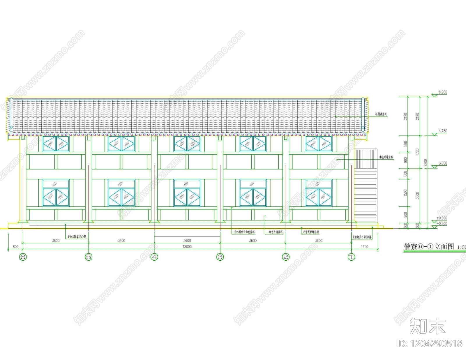 其他古建筑cad施工图下载【ID:1204290518】