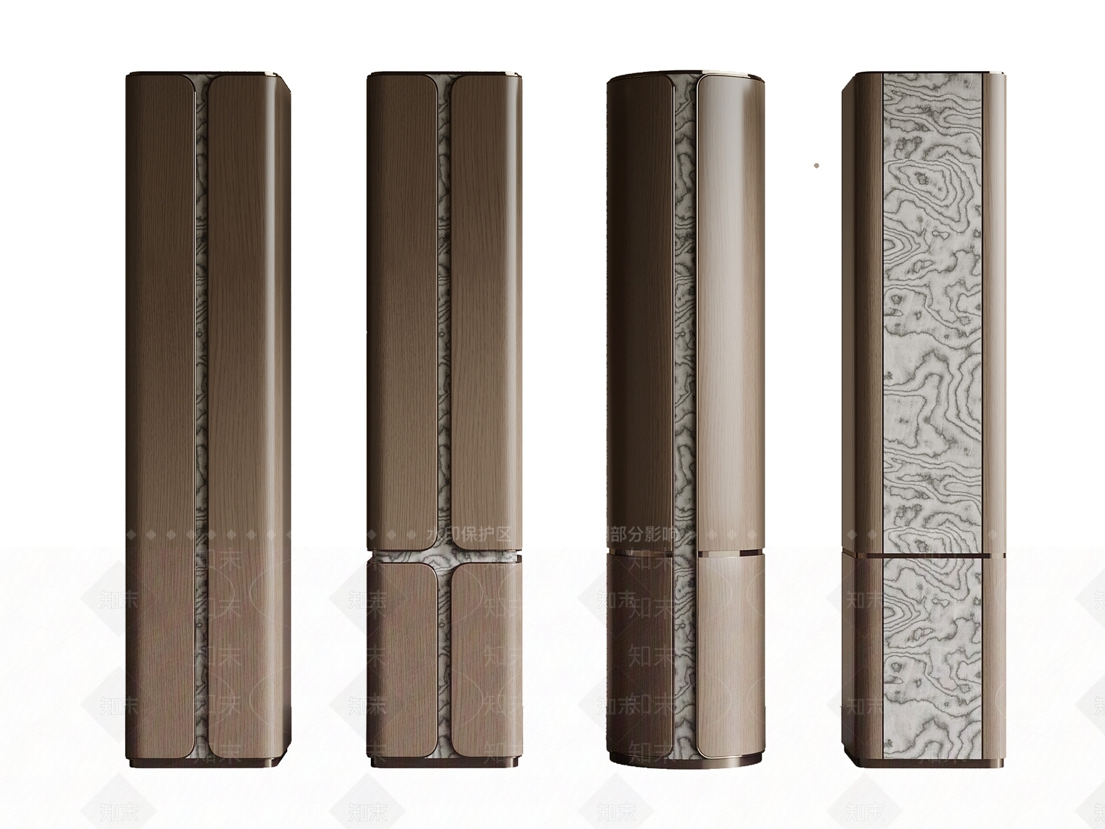 现代柱子SU模型下载【ID:1204301766】